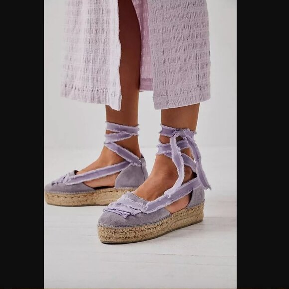 New Free People Destino Espadrille Platforms Size 8 MSRP: $158